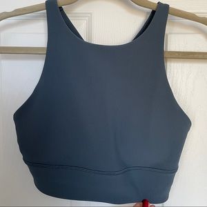 Lululemon High-Neck Longline Ribbed Energy Bra Size 6